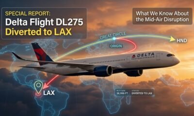delta flight dl275 diverted lax